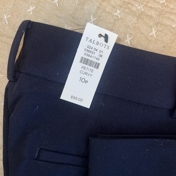 Talbots Newport Curvey Petite Pants (Navy, 10P) - Picture 4 of 6